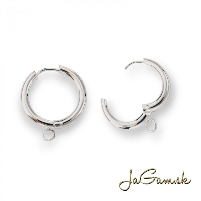 Kruhové náušnice CHIRURGICKÁ OCEĽ 19mm, 2ks (CH1698)